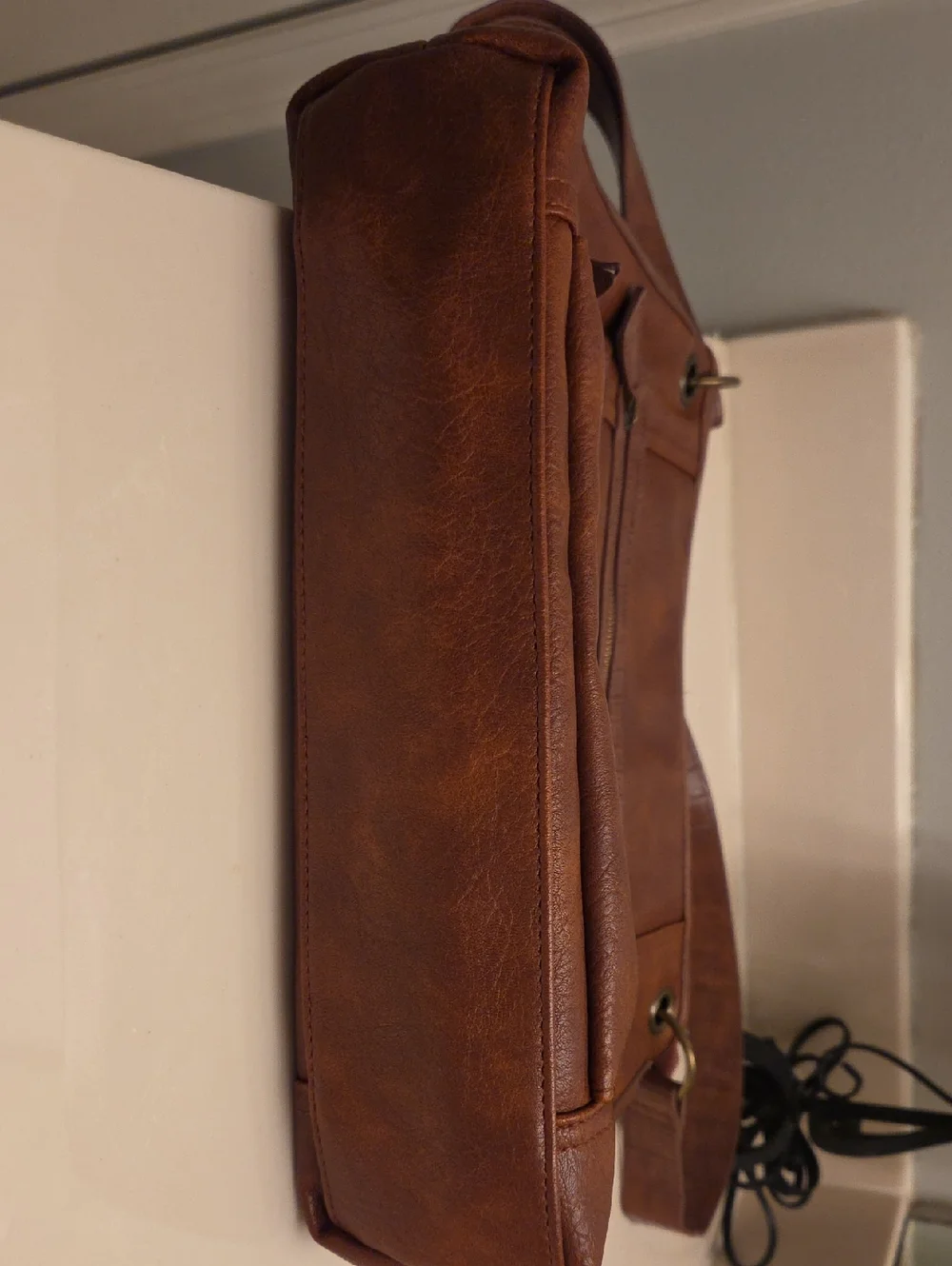 Bueno Brown Vegan Leather Crossbody Bag for Women, Excellent Like New Condition - Picture 10 of 16